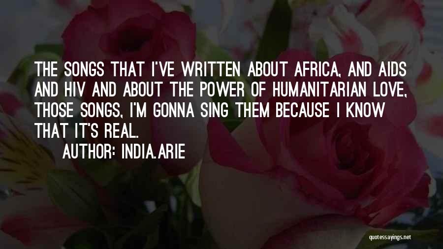 Out Of Africa Love Quotes By India.Arie