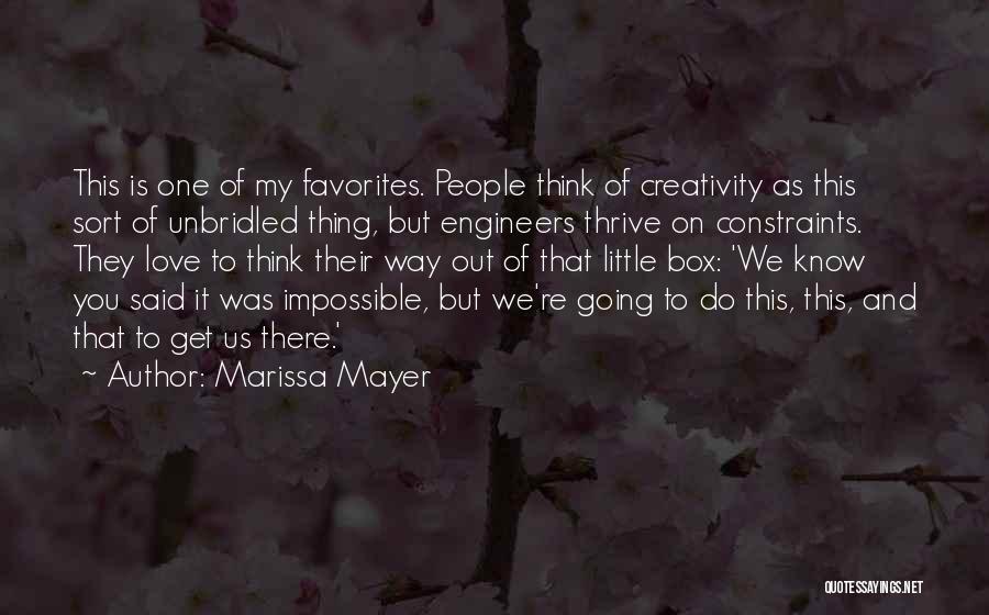 Out Of Box Thinking Quotes By Marissa Mayer