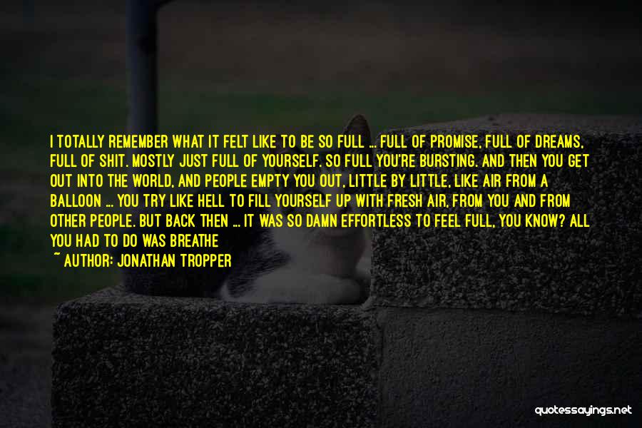 Out Of Breathe Quotes By Jonathan Tropper