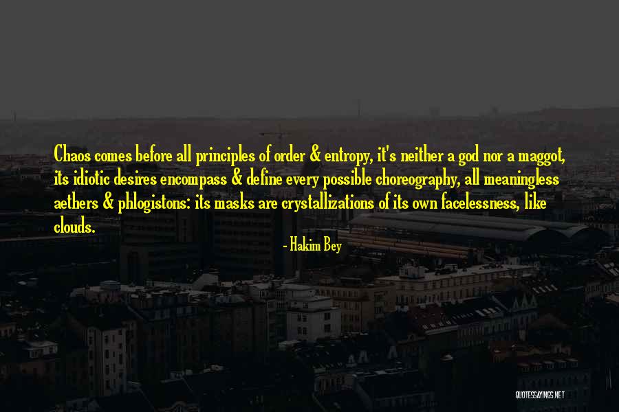 Out Of Chaos Comes Order Quotes By Hakim Bey Out Of Chaos Comes Order Quotes By Hakim Bey