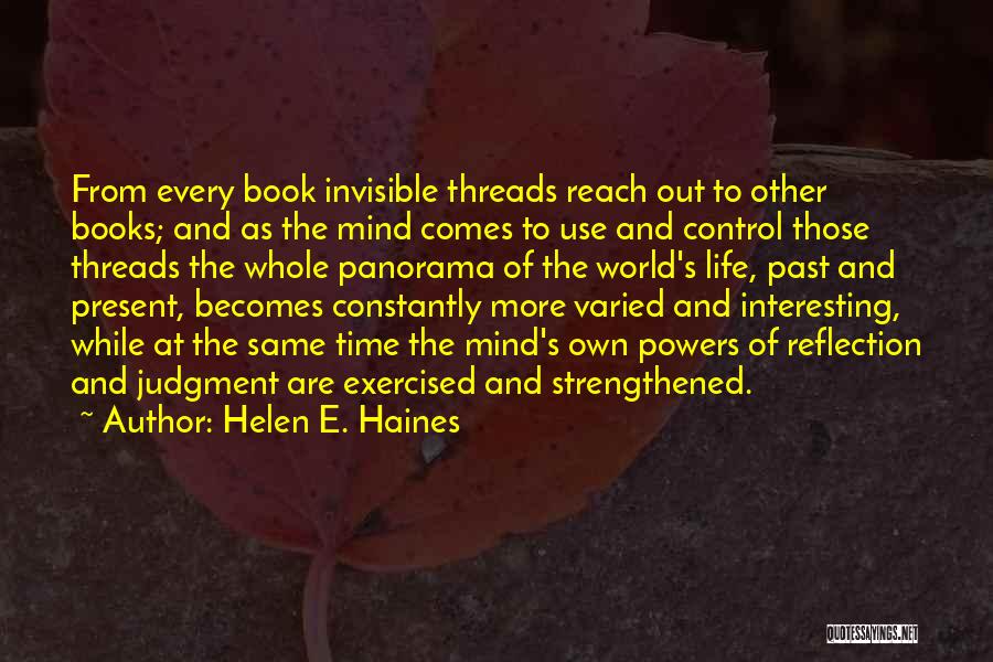 Out Of Mind Book Quotes By Helen E. Haines