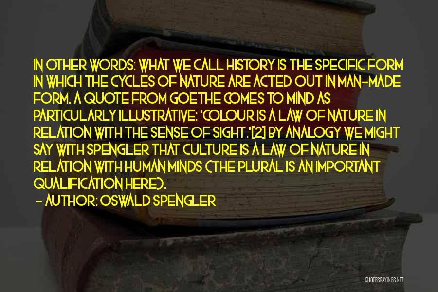 Out Of Sight Out Mind Quotes By Oswald Spengler