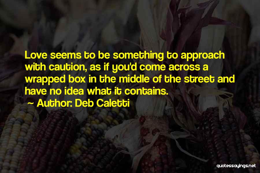 Out Of The Box Ideas Quotes By Deb Caletti