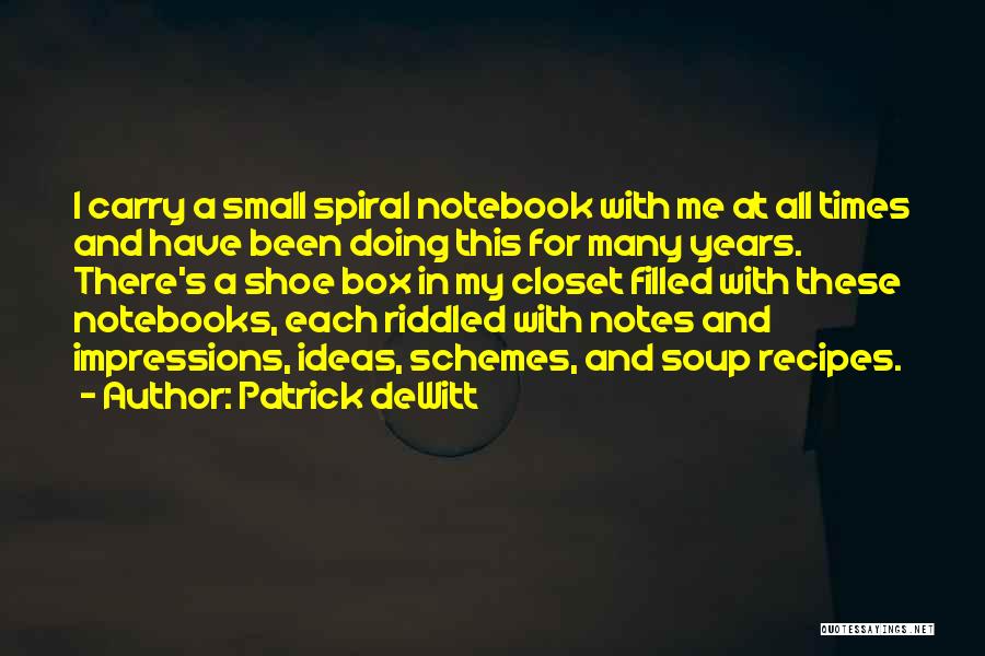 Out Of The Box Ideas Quotes By Patrick DeWitt