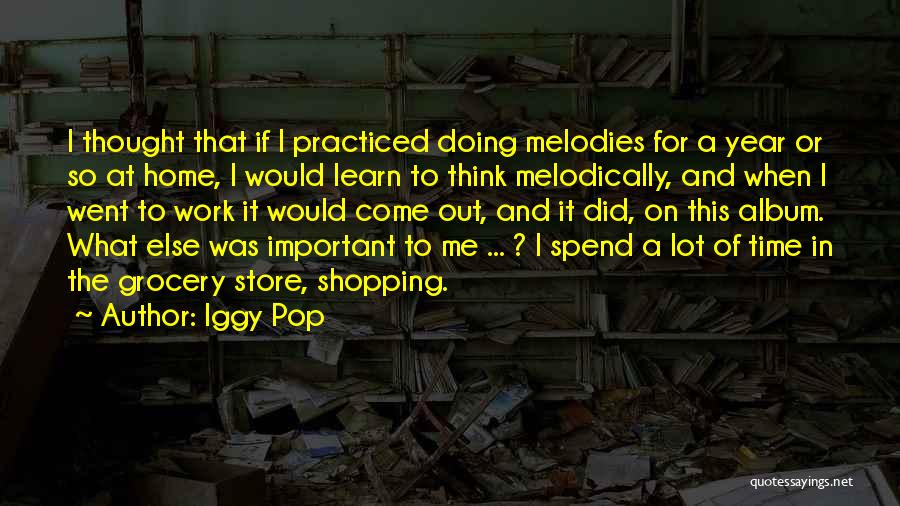 Out Shopping Quotes By Iggy Pop