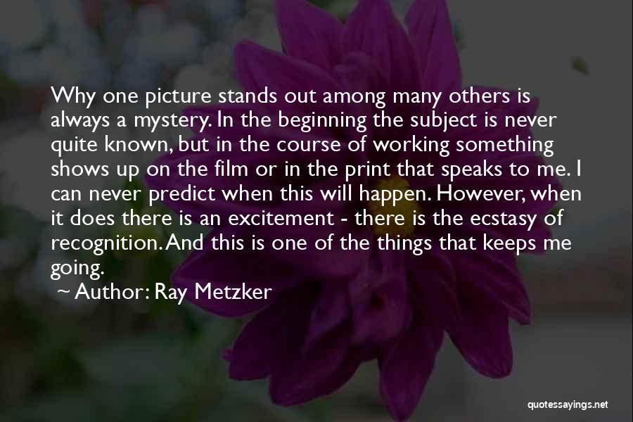 Out Working Others Quotes By Ray Metzker