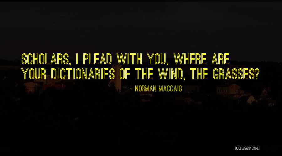 Outdoors Quotes By Norman MacCaig