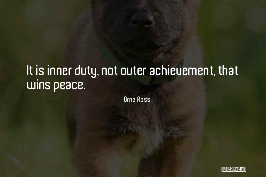 Outer Peace Quotes By Orna Ross Outer Peace Quotes By Orna Ross