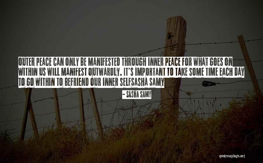 Outer Peace Quotes By Sasha Samy Outer Peace Quotes By Sasha Samy