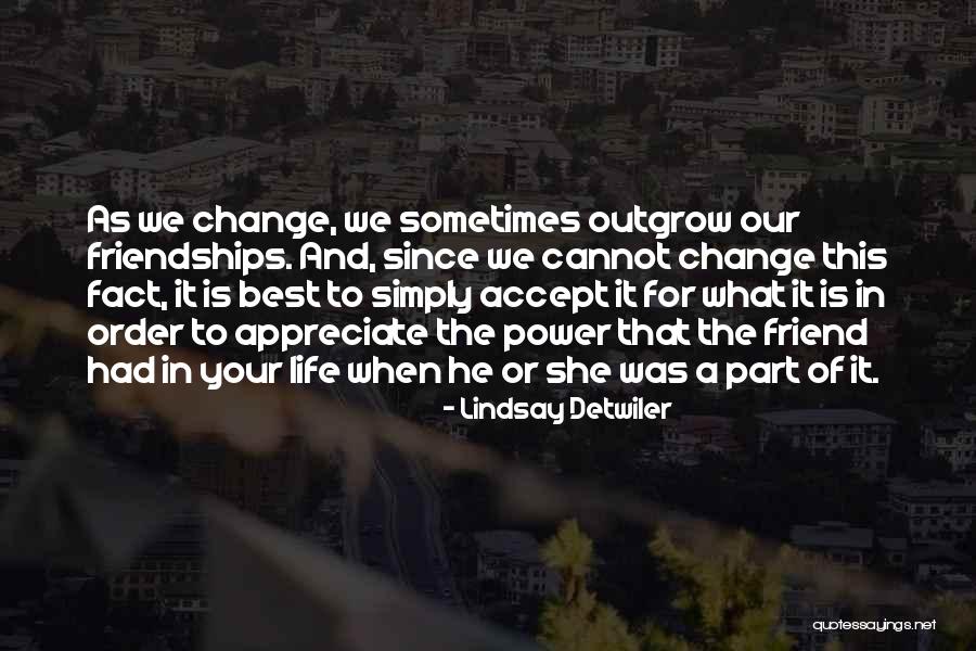 Outgrow Quotes By Lindsay Detwiler