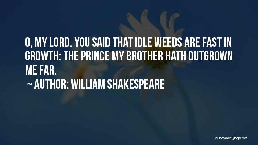 Outgrown You Quotes By William Shakespeare