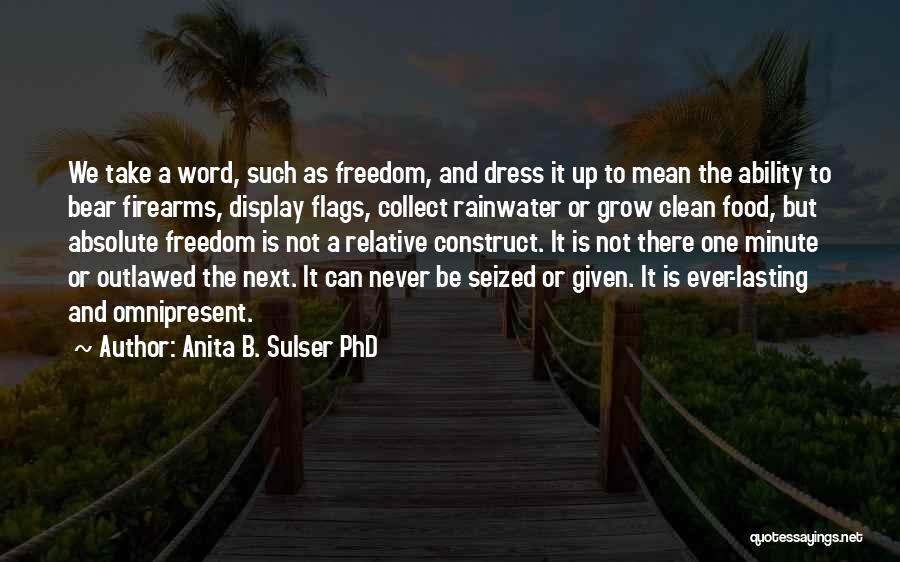 Outlawed Quotes By Anita B. Sulser PhD