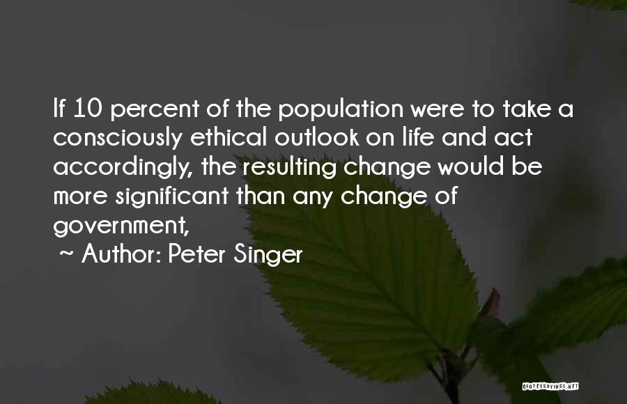 Outlook On Life Quotes By Peter Singer
