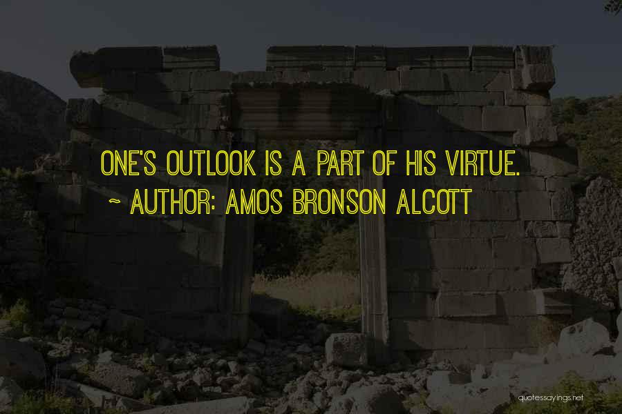 Outlook Quotes By Amos Bronson Alcott