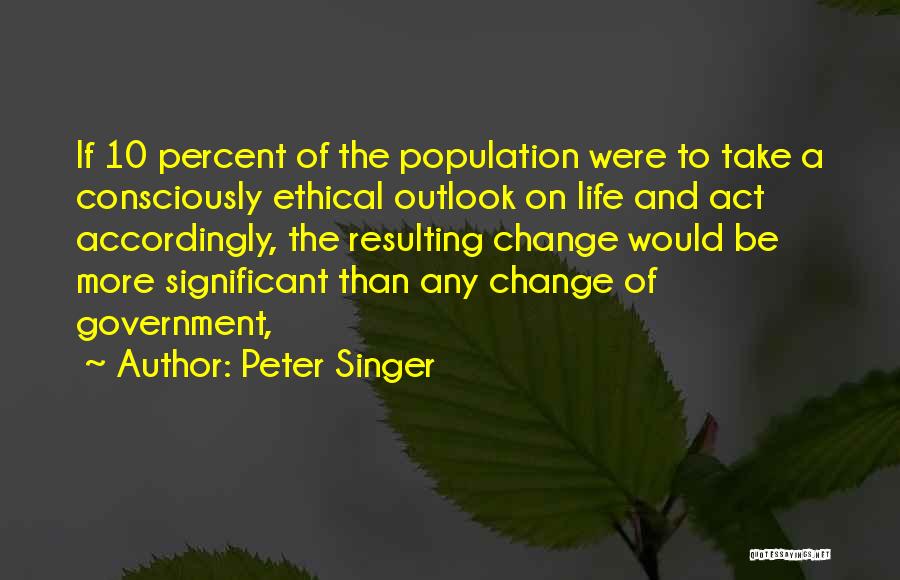 Outlook Quotes By Peter Singer