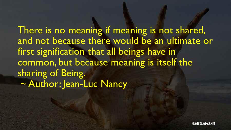 Outpointed Quotes By Jean-Luc Nancy