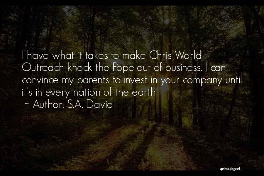 Outreach Quotes By S.A. David