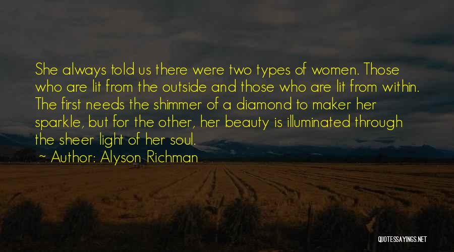Outside Beauty Quotes By Alyson Richman