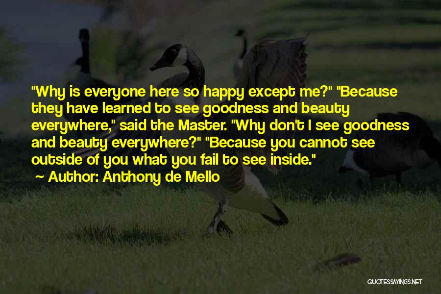 Outside Beauty Quotes By Anthony De Mello
