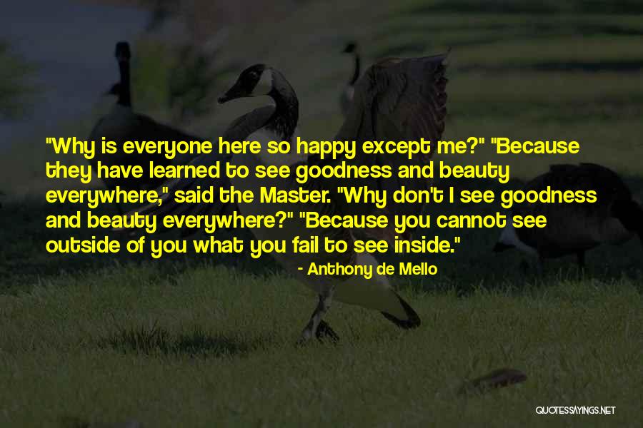 Outside Beauty Quotes By Anthony De Mello