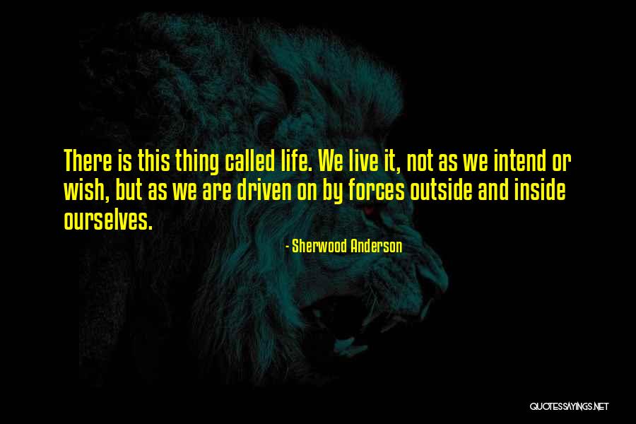 Outside Forces Quotes By Sherwood Anderson Outside Forces Quotes By Sherwood Anderson