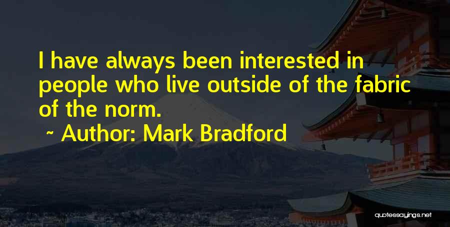 Outside The Norm Quotes By Mark Bradford