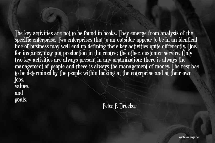 Outsider Key Quotes By Peter F. Drucker Outsider Key Quotes By Peter F. Drucker