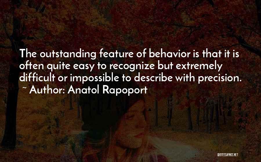 Outstanding Quotes By Anatol Rapoport