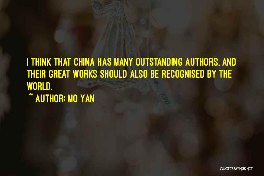 Outstanding Quotes By Mo Yan