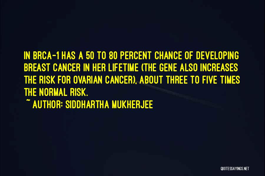 Ovarian Cancer Quotes By Siddhartha Mukherjee