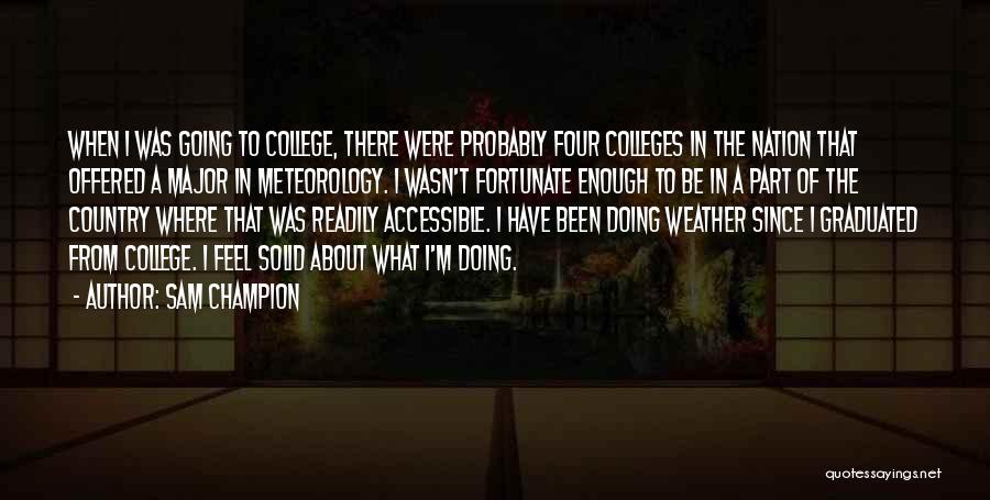 Over All Champion Quotes By Sam Champion