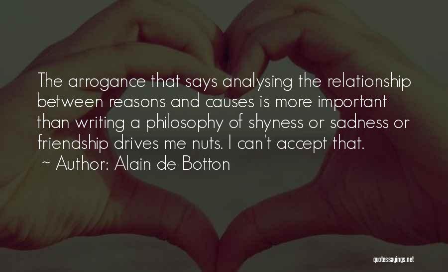 Over Analysing Quotes By Alain De Botton