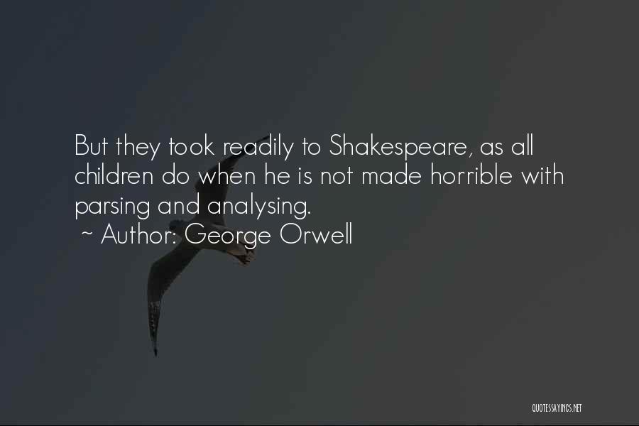 Over Analysing Quotes By George Orwell