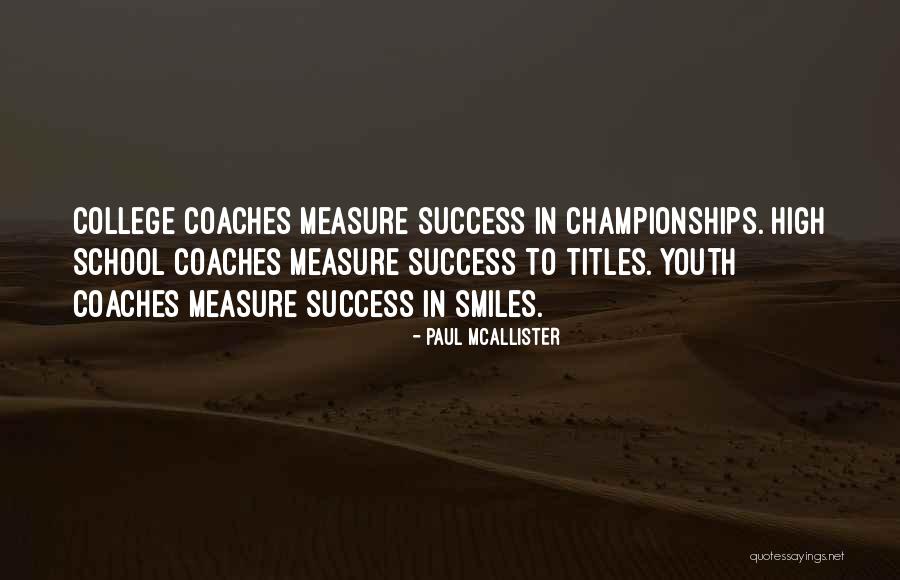 Over Coaching Youth Quotes By Paul McAllister Over Coaching Youth Quotes By Paul McAllister