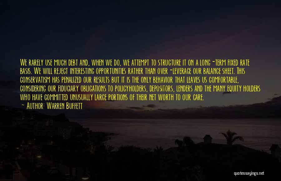 Over Committed Quotes By Warren Buffett