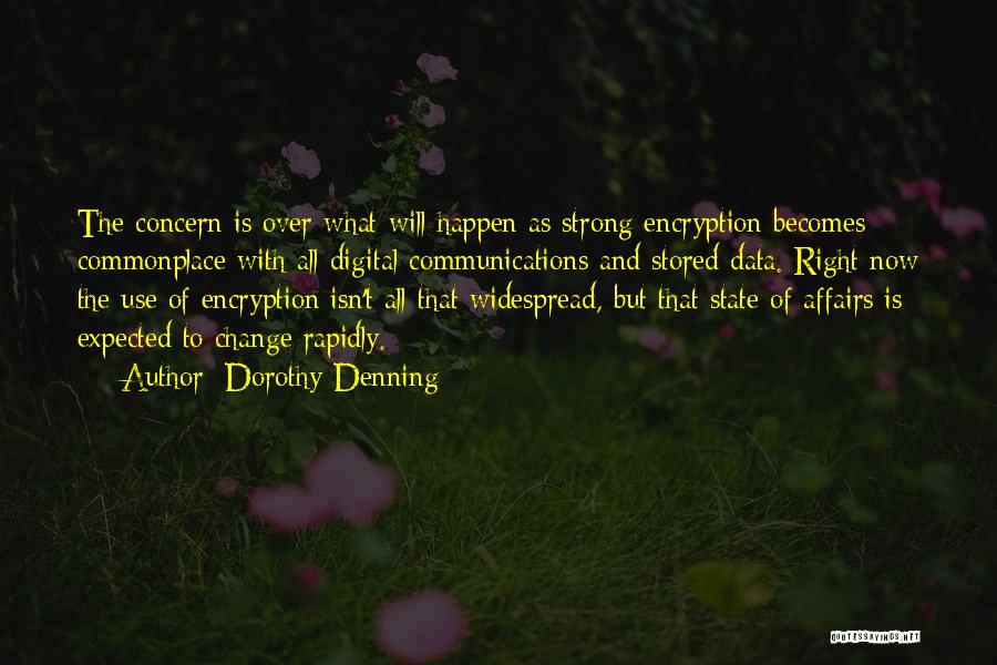 Over Concern Quotes By Dorothy Denning