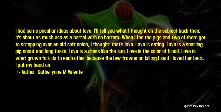 Over Dress Quotes By Catherynne M Valente