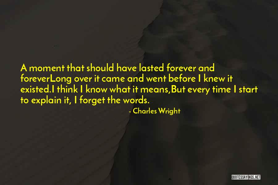 Over Explain Quotes By Charles Wright Over Explain Quotes By Charles Wright
