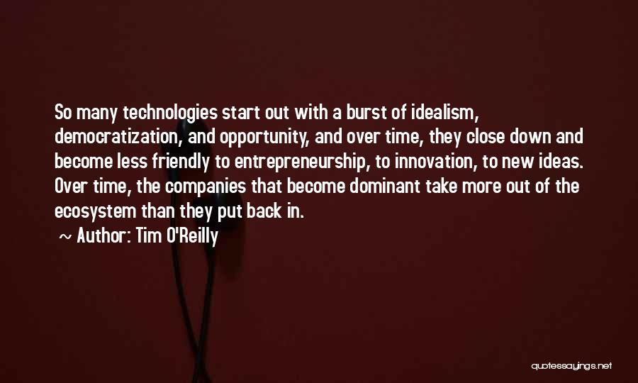 Over Friendly Quotes By Tim O'Reilly