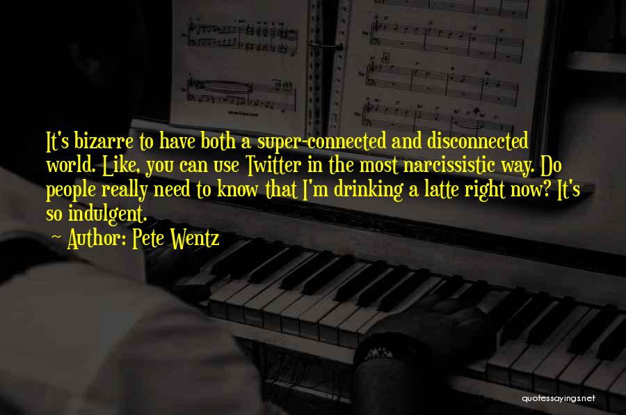 Over Indulgent Quotes By Pete Wentz