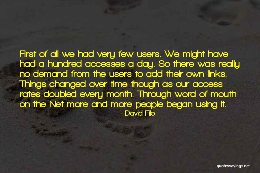 Over Marketing Quotes By David Filo Over Marketing Quotes By David Filo