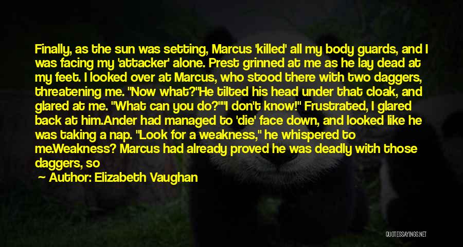 Over My Dead Body Quotes By Elizabeth Vaughan