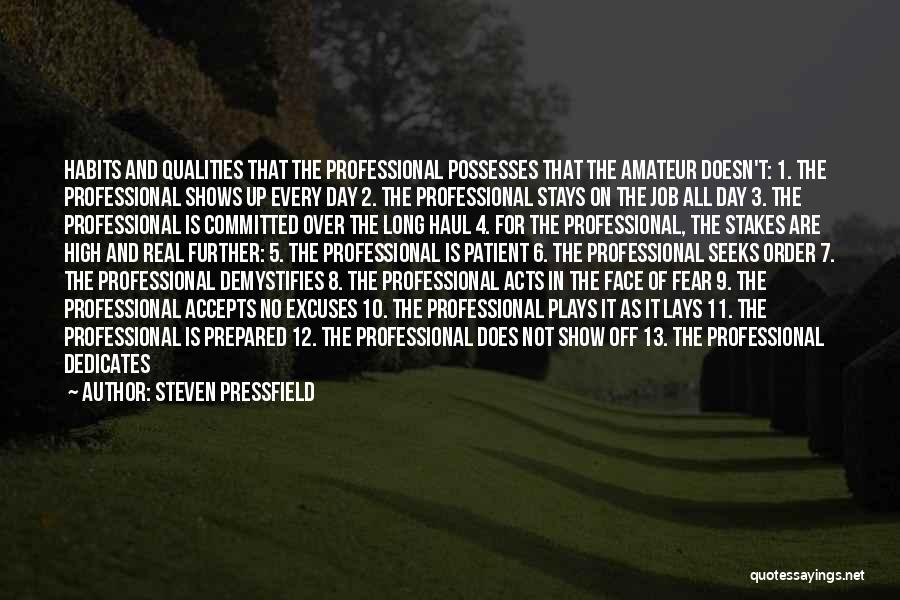 Over Prepared Quotes By Steven Pressfield