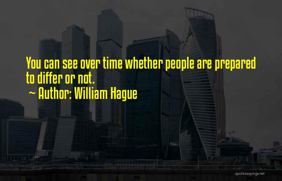 Over Prepared Quotes By William Hague