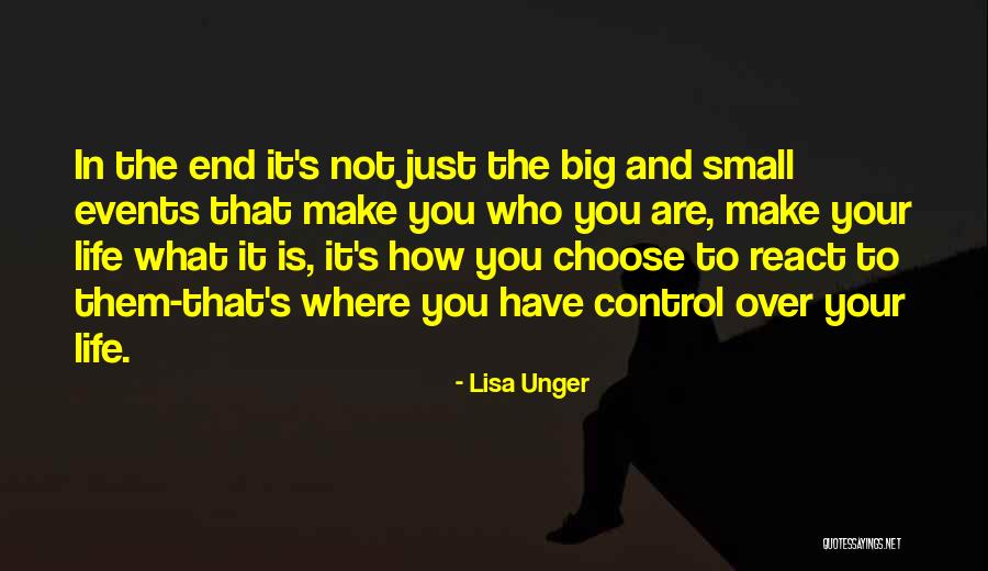 Over React Quotes By Lisa Unger Over React Quotes By Lisa Unger