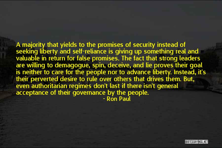 Over Reliance Quotes By Ron Paul Over Reliance Quotes By Ron Paul