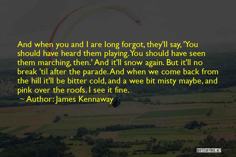 Over The Hill Quotes By James Kennaway