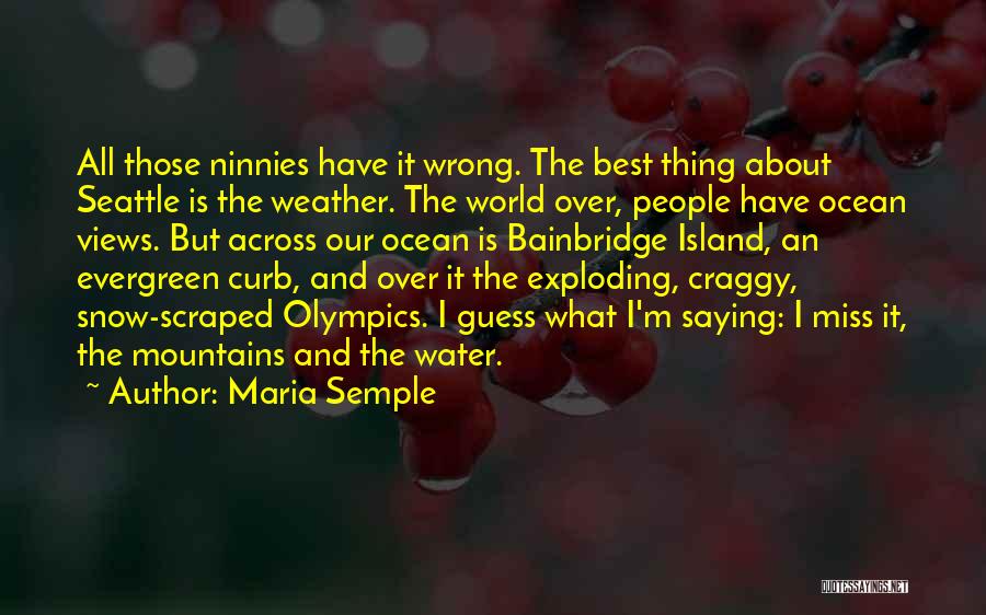 Over The Snow Quotes By Maria Semple