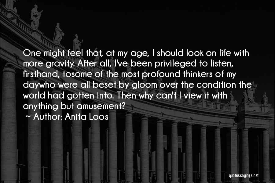 Over Thinkers Quotes By Anita Loos