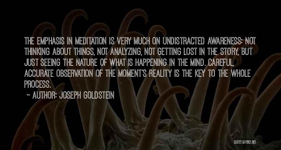 Over Thinking Over Analyzing Quotes By Joseph Goldstein